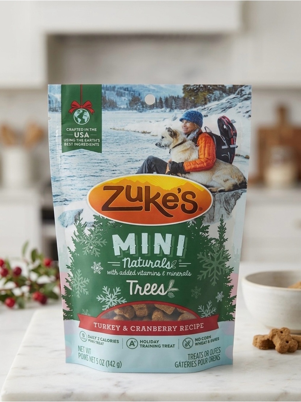 Zuke's Mini Naturals Trees - Turkey & Cranberry Treats